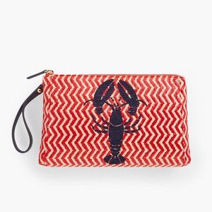 Talbots Embroidered Lobster Wristlet